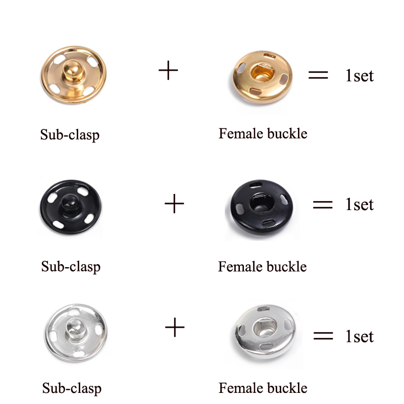 10/50 Set 8-10mm Metal Sew-on  - đánh giá và giá Iron On Stud Set