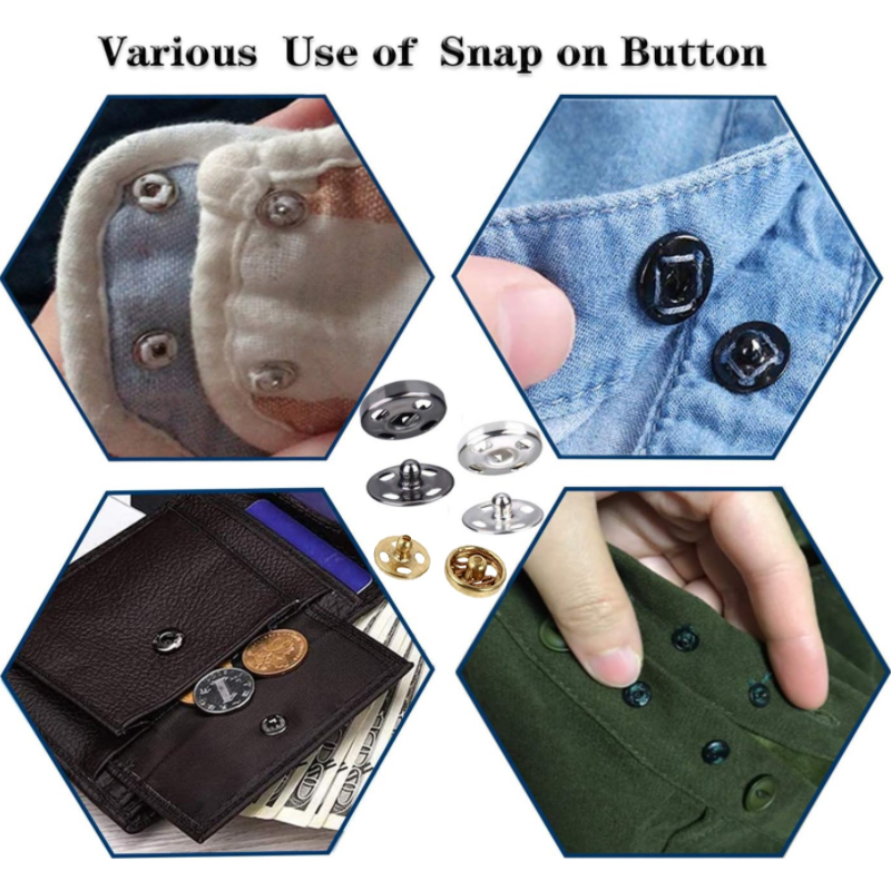 10/50 Set 8-10mm Metal Sew-on  - đánh giá và giá Iron On Stud Set