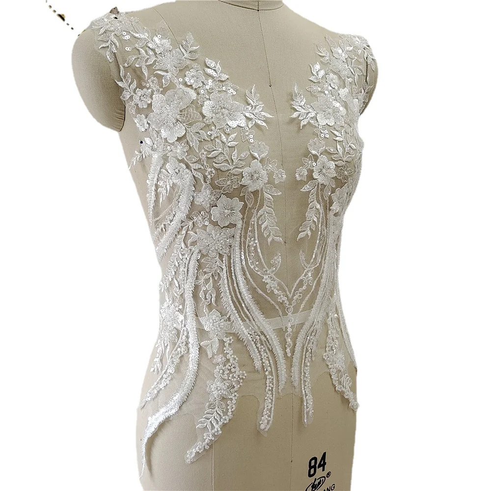 New Beaded Sequins Lace Mirror - đánh giá và giá Applique Patch Flower