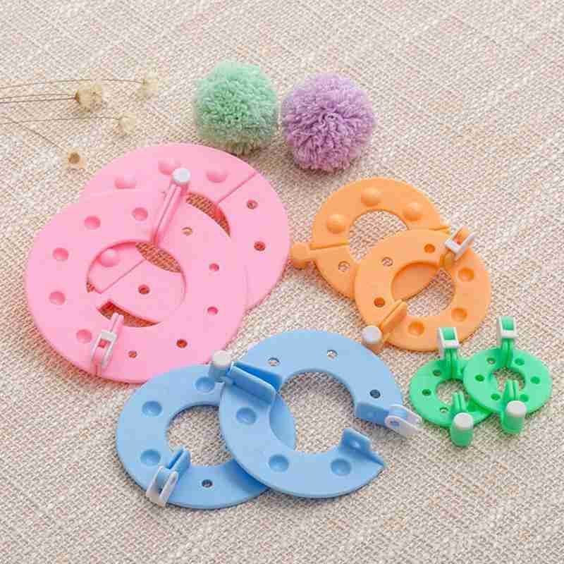 8Pcs 4 Sizes Plastic Pompom Ma - đánh giá và giá Pom Pom Maker Tool