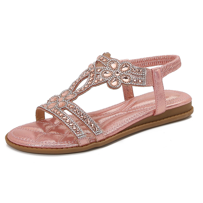 Big Size Openwork Sandals Bohe - đánh giá và giá Sew On Rhinestone