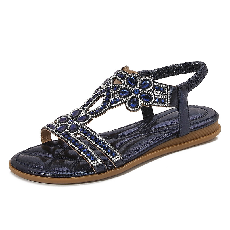 Big Size Openwork Sandals Bohe - đánh giá và giá Sew On Rhinestone