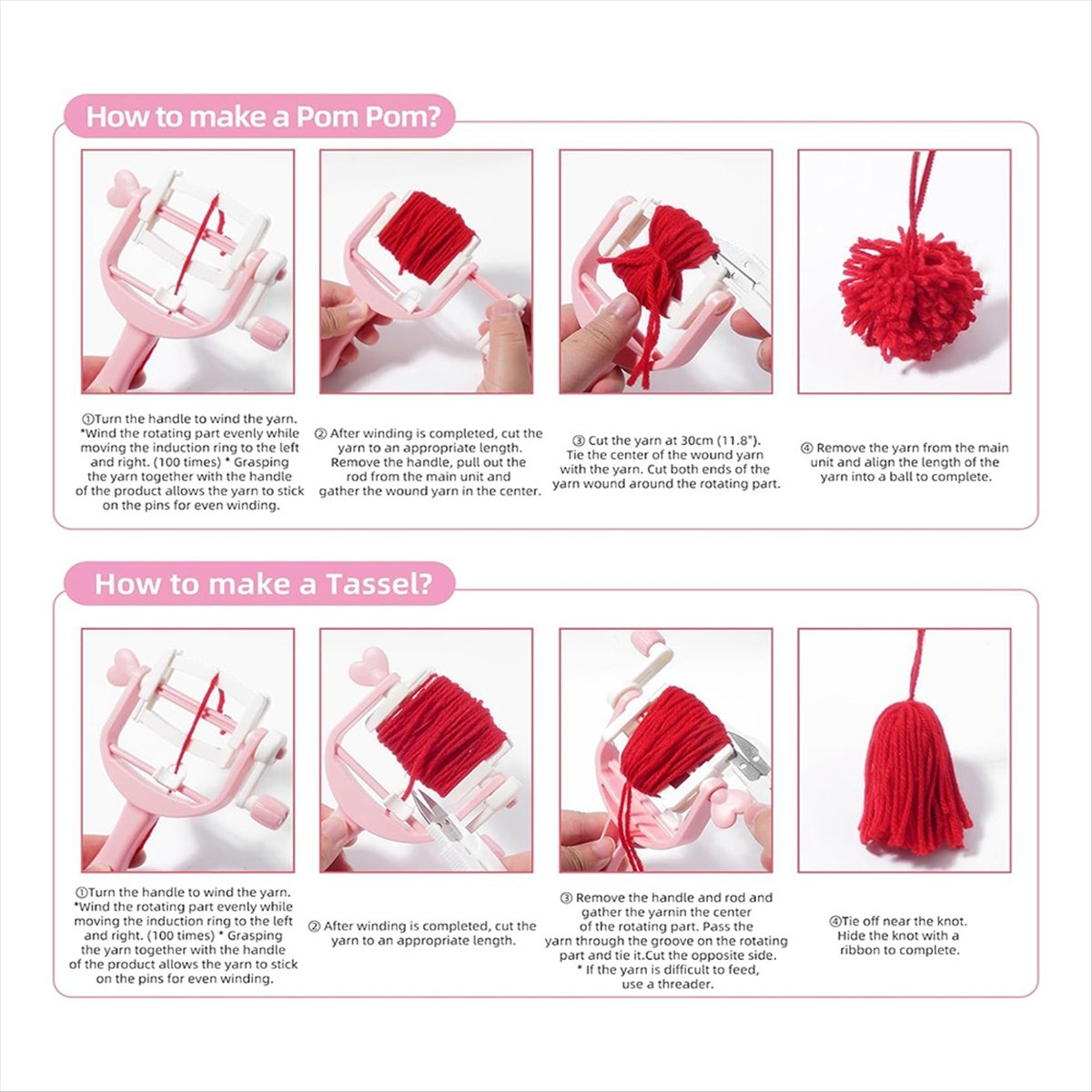 KSOL Pom Makers Set Tool Winde - đánh giá và giá Pom Pom Maker Tool
