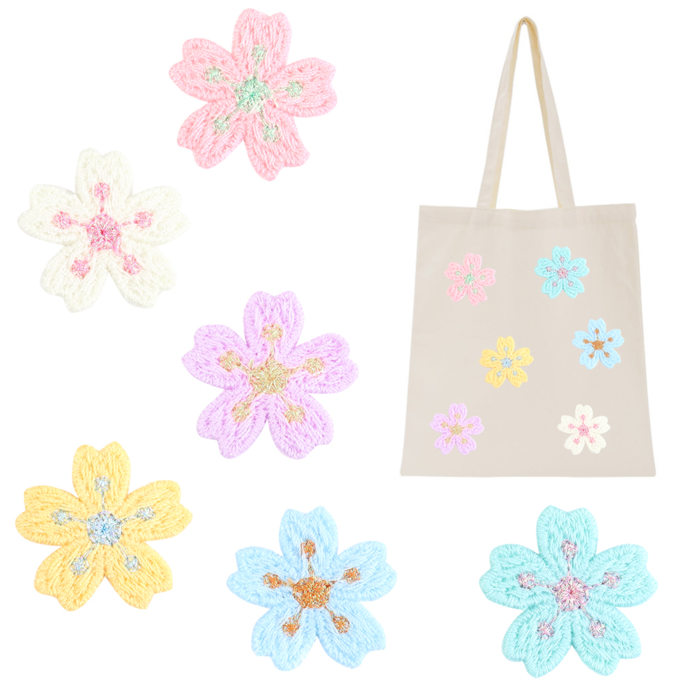 20pcs/lot Colorful 2.4cm Embro - đánh giá và giá Applique Patch Flower